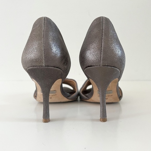 BADGLEY MISCHKA • Salsa Embellished Peep Toe Pump in Pewter Metallic - Picture 6 of 13